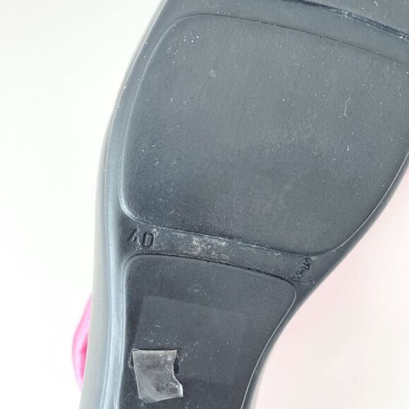 Marc Modavi Womens Patent Leather Knee High Rain Boots Shoes Pink Size 40 - Picture 8 of 11